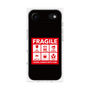 プレミアムスクエアケース［ FRAGILE Sticker - Black ］