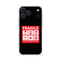 プレミアムスクエアケース［ FRAGILE Sticker - Black ］