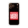 プレミアムスクエアケース［ FRAGILE Sticker - Black ］