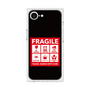 プレミアムスクエアケース［ FRAGILE Sticker - Black ］