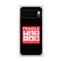 プレミアムスクエアケース［ FRAGILE Sticker - Black ］