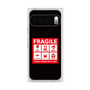 プレミアムスクエアケース［ FRAGILE Sticker - Black ］