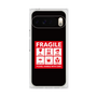 プレミアムスクエアケース［ FRAGILE Sticker - Black ］