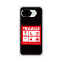 プレミアムスクエアケース［ FRAGILE Sticker - Black ］