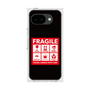 プレミアムスクエアケース［ FRAGILE Sticker - Black ］