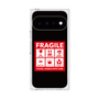 プレミアムスクエアケース［ FRAGILE Sticker - Black ］