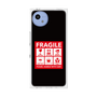 プレミアムスクエアケース［ FRAGILE Sticker - Black ］