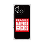 プレミアムスクエアケース［ FRAGILE Sticker - Black ］