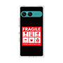 プレミアムスクエアケース［ FRAGILE Sticker - Black ］