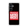プレミアムスクエアケース［ FRAGILE Sticker - Black ］