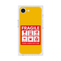 プレミアムスクエアケース［ FRAGILE Sticker - Yellow ］