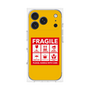 プレミアムスクエアケース［ FRAGILE Sticker - Yellow ］