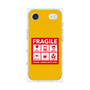 プレミアムスクエアケース［ FRAGILE Sticker - Yellow ］