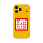 プレミアムスクエアケース［ FRAGILE Sticker - Yellow ］