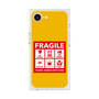 プレミアムスクエアケース［ FRAGILE Sticker - Yellow ］