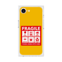 プレミアムスクエアケース［ FRAGILE Sticker - Yellow ］