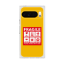 プレミアムスクエアケース［ FRAGILE Sticker - Yellow ］