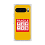 プレミアムスクエアケース［ FRAGILE Sticker - Yellow ］