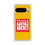 プレミアムスクエアケース［ FRAGILE Sticker - Yellow ］