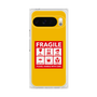プレミアムスクエアケース［ FRAGILE Sticker - Yellow ］