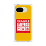 プレミアムスクエアケース［ FRAGILE Sticker - Yellow ］