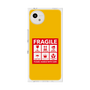 プレミアムスクエアケース［ FRAGILE Sticker - Yellow ］