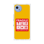 プレミアムスクエアケース［ FRAGILE Sticker - Yellow ］