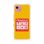 プレミアムスクエアケース［ FRAGILE Sticker - Yellow ］