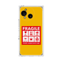 プレミアムスクエアケース［ FRAGILE Sticker - Yellow ］