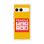 プレミアムスクエアケース［ FRAGILE Sticker - Yellow ］