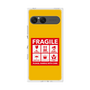 プレミアムスクエアケース［ FRAGILE Sticker - Yellow ］