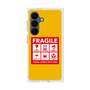 プレミアムスクエアケース［ FRAGILE Sticker - Yellow ］