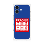 プレミアムスクエアケース［ FRAGILE Sticker - Blue ］