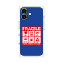 プレミアムスクエアケース［ FRAGILE Sticker - Blue ］