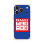 プレミアムスクエアケース［ FRAGILE Sticker - Blue ］