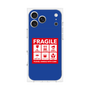 プレミアムスクエアケース［ FRAGILE Sticker - Blue ］