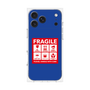 プレミアムスクエアケース［ FRAGILE Sticker - Blue ］