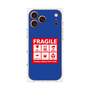 プレミアムスクエアケース［ FRAGILE Sticker - Blue ］