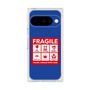 プレミアムスクエアケース［ FRAGILE Sticker - Blue ］