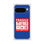プレミアムスクエアケース［ FRAGILE Sticker - Blue ］