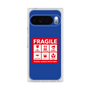 プレミアムスクエアケース［ FRAGILE Sticker - Blue ］