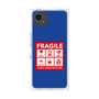プレミアムスクエアケース［ FRAGILE Sticker - Blue ］