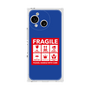 プレミアムスクエアケース［ FRAGILE Sticker - Blue ］