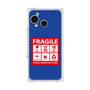 プレミアムスクエアケース［ FRAGILE Sticker - Blue ］