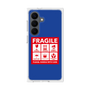 プレミアムスクエアケース［ FRAGILE Sticker - Blue ］