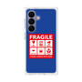 プレミアムスクエアケース［ FRAGILE Sticker - Blue ］
