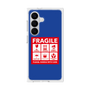 プレミアムスクエアケース［ FRAGILE Sticker - Blue ］