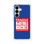プレミアムスクエアケース［ FRAGILE Sticker - Blue ］