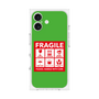 プレミアムスクエアケース［ FRAGILE Sticker - Green ］