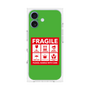 プレミアムスクエアケース［ FRAGILE Sticker - Green ］